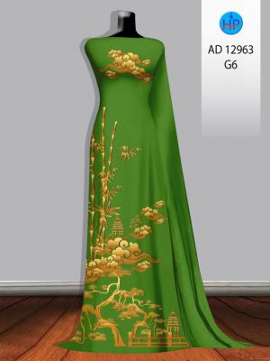 Vải Áo Dài Phong Cảnh AD 12963 40